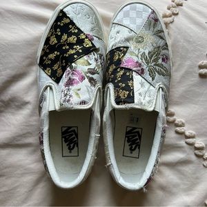 Vans Brocade Patchwork Slip On Shoes
